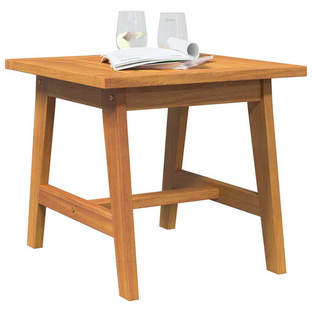 Side Table Oil Natural 45 x 45 x 40 cm Solid Acacia Wood
