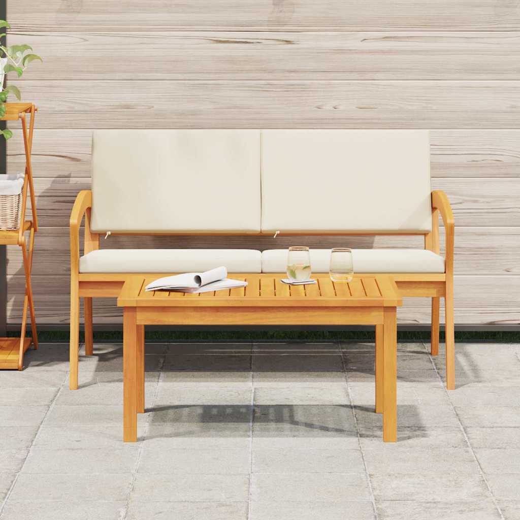 Coffee Table Brown Solid Acacia wood
