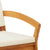 Garden Bench with Cushion Brown Solid Acacia wood