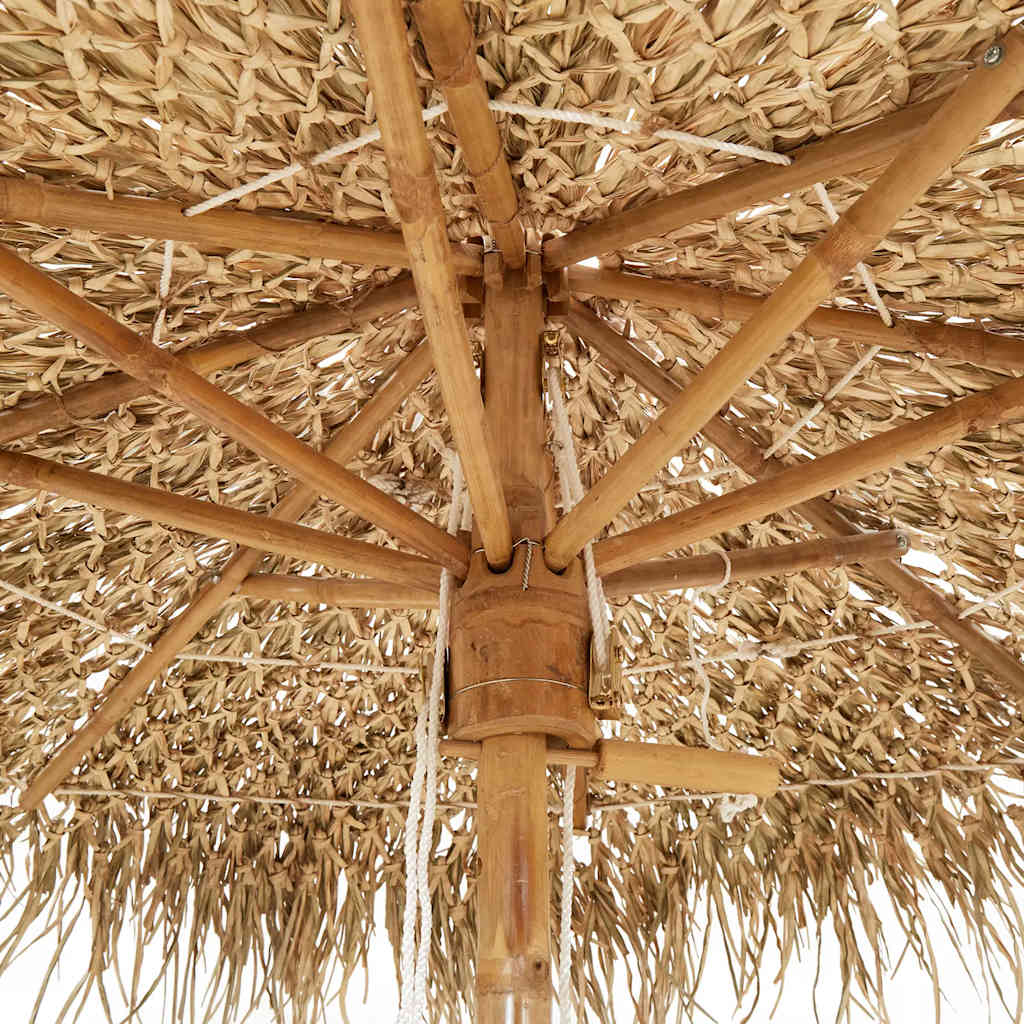 Tiki Umbrella with Banana Leaf Canopy 180 cm Bamboo