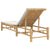 Sun Lounger with Cushions 55x199x30 cm Bamboo