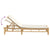 Sun Lounger with Cushions 55x199x30 cm Bamboo