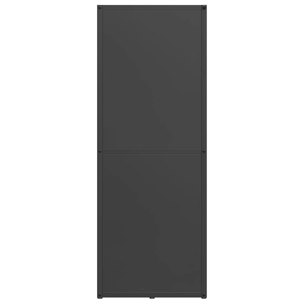 Firewood Rack Black 40x30x80 cm Cold-rolled steel
