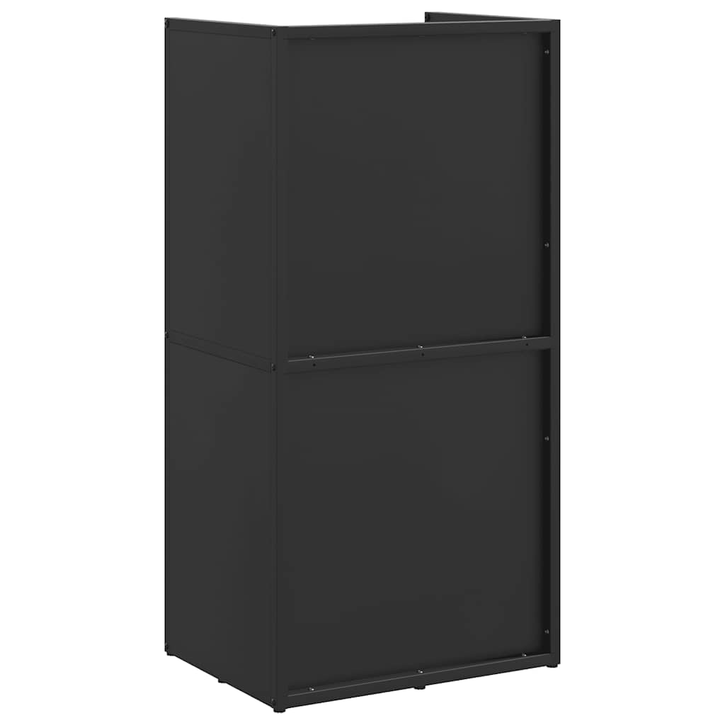 Firewood Rack Black 40x30x80 cm Cold-rolled steel