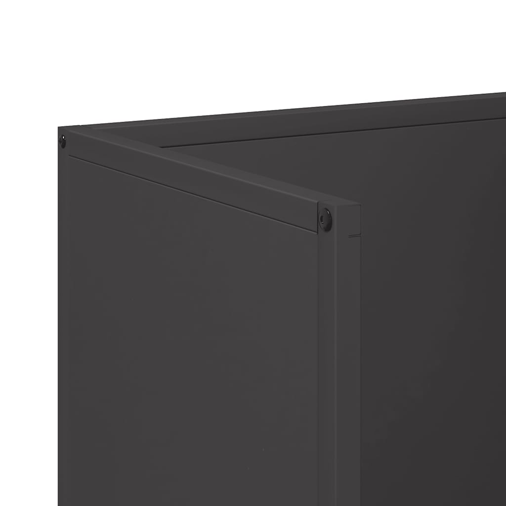 Firewood Rack Black 40x30x80 cm Cold-rolled steel
