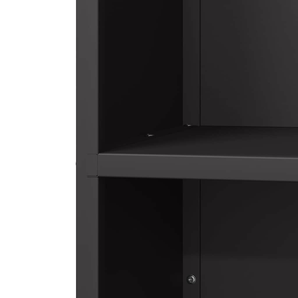 Firewood Rack Black 40x30x80 cm Cold-rolled steel