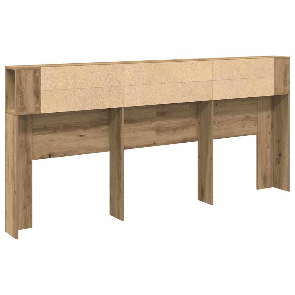 Headboard Cabinet with Shelf Artisan Oak 220 x 18.5 x 102.5 cm