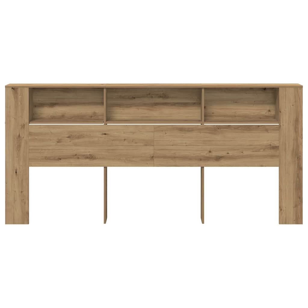 Headboard Cabinet with Shelf Artisan Oak 220 x 18.5 x 102.5 cm