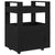 Kitchen Trolley Black oak 60 x 45 x 80 cm Engineered wood