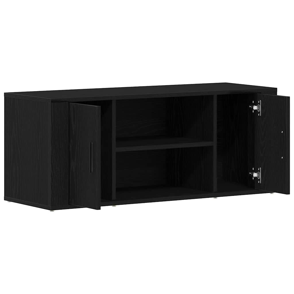 TV Cabinet 100 x 35 x 40 cm Black oak Engineered wood