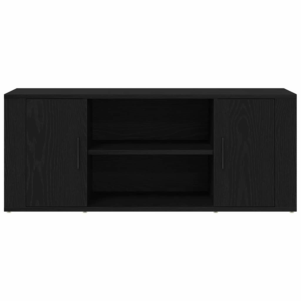 TV Cabinet 100 x 35 x 40 cm Black oak Engineered wood