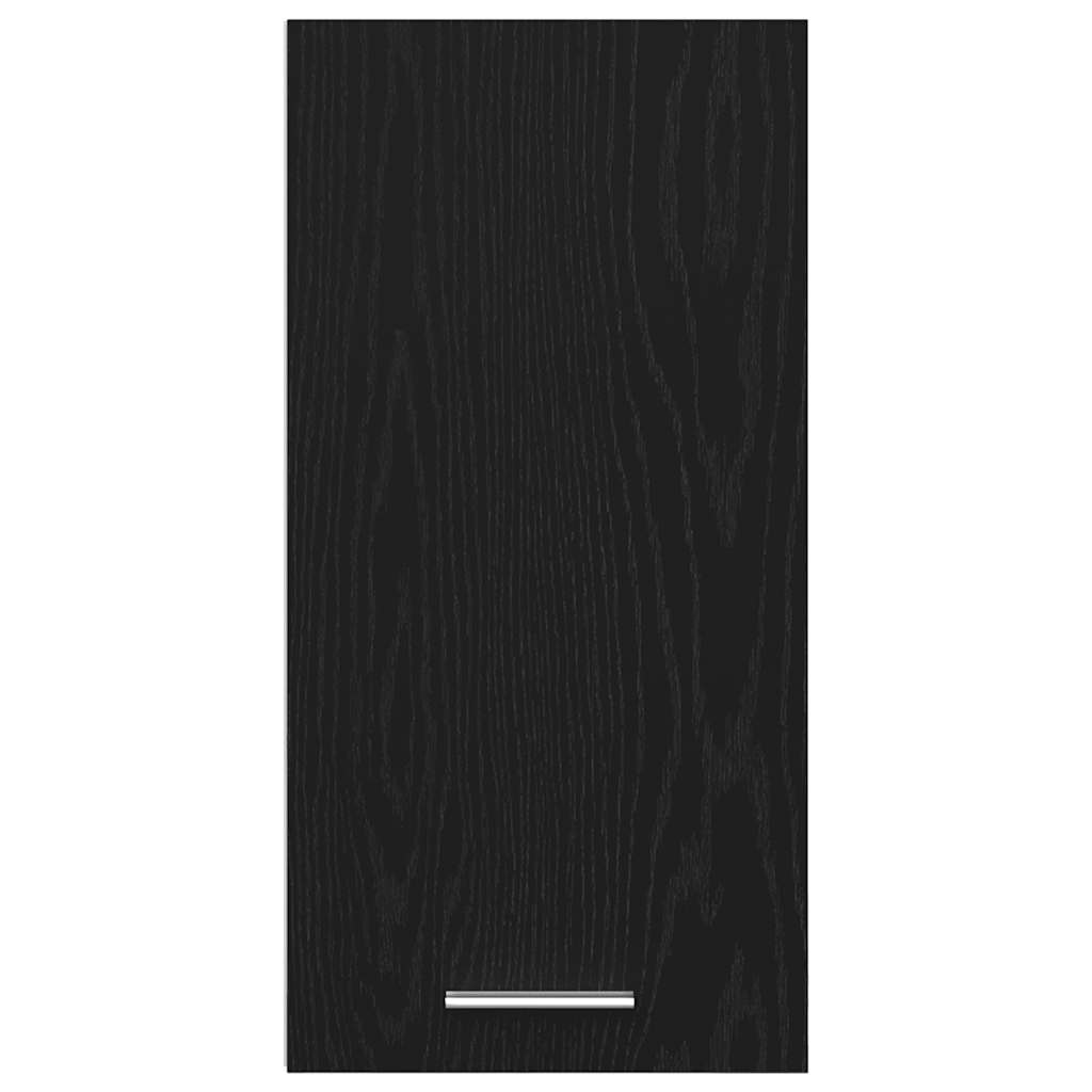 Hanging Cabinet Black Oak 30x31x60 cm Engineered Wood