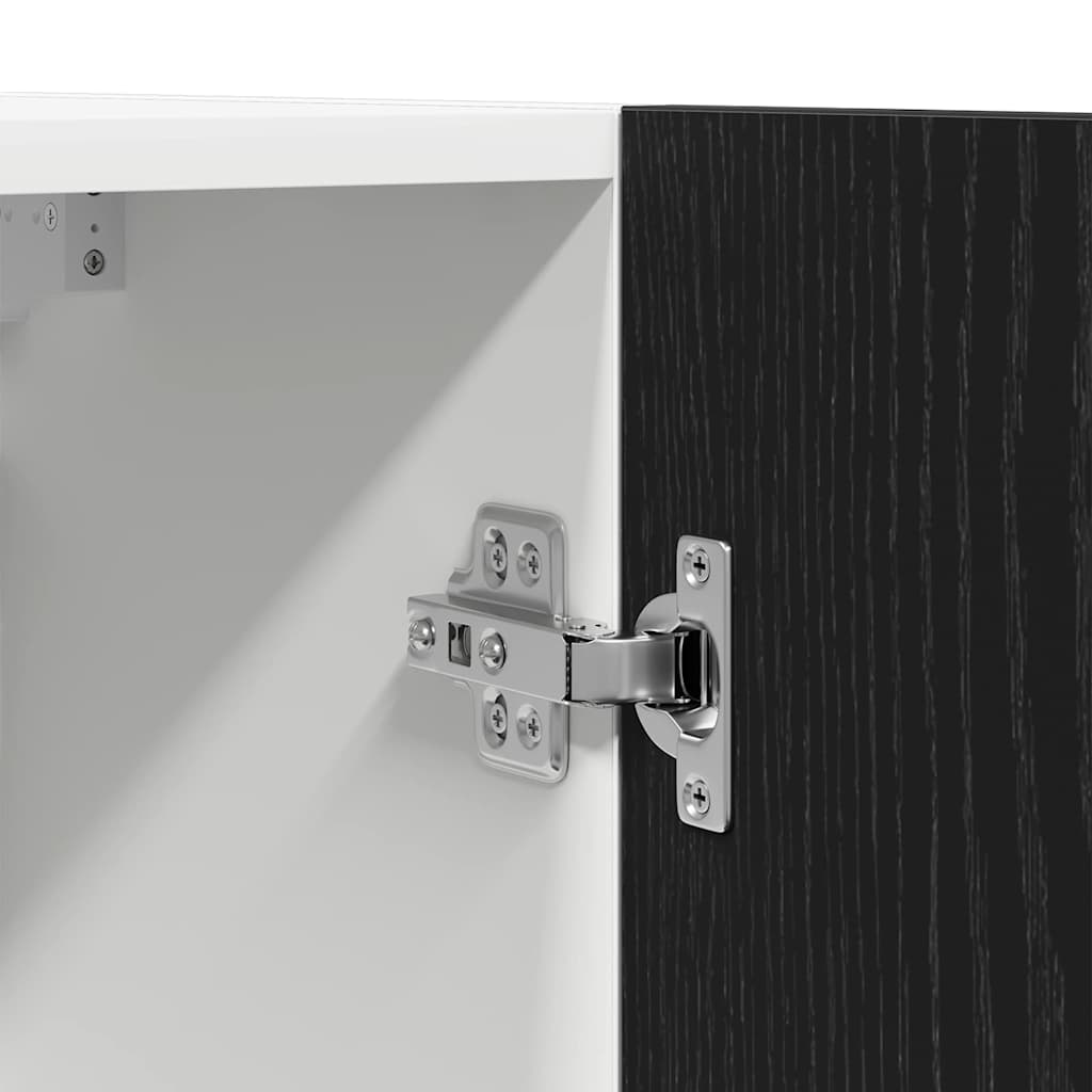 Hanging Cabinet Black Oak 50 x 31 x 60 cm Engineered Wood