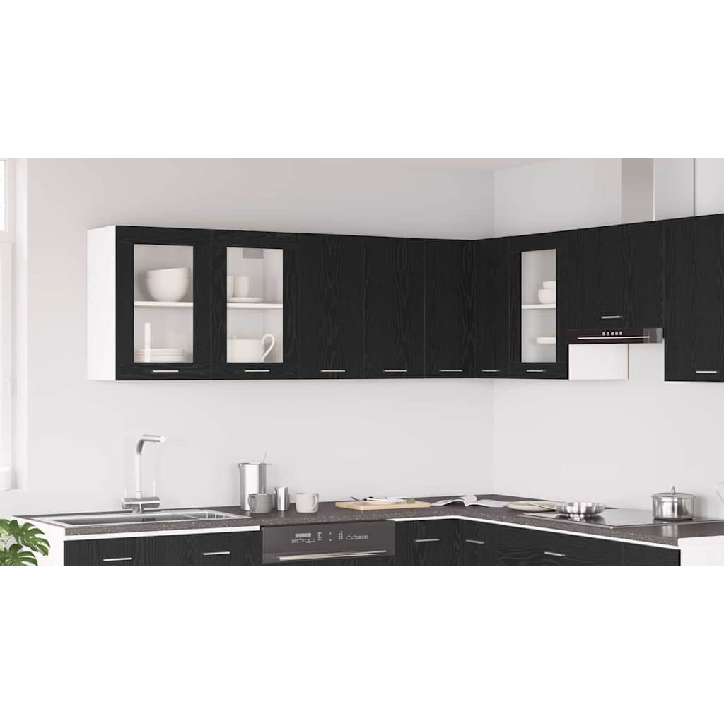 Hanging Cabinet Lyon Black Oak 60 x 31 x 60 cm Engineered Wood
