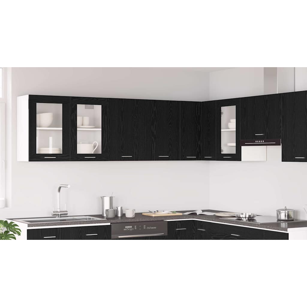 Hanging Cabinet Lyon Black Oak 80 x 31 x 60 cm Engineered Wood