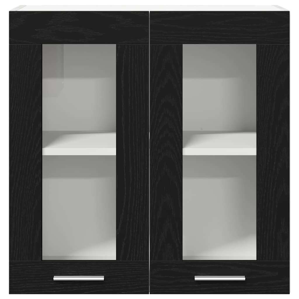 Hanging Cabinet Black Oak 60 x 31 x 60 cm Engineered Wood