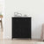 Sideboard with Drawer Black oak 70 x 30 x 80 cm Engineered wood
