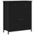 Sideboard with Drawer Black oak 70 x 30 x 80 cm Engineered wood