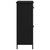 Sideboard with Drawer Black oak 70 x 30 x 80 cm Engineered wood
