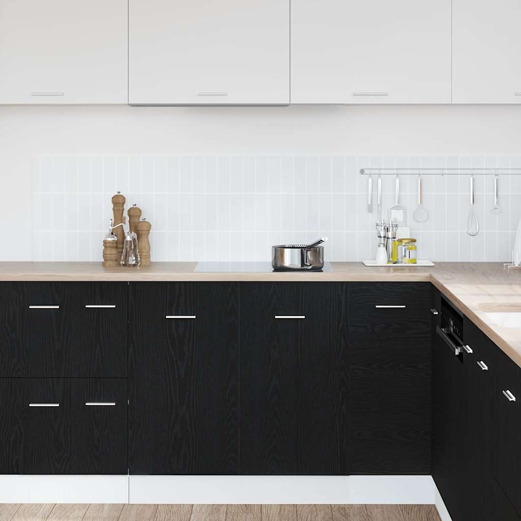 Sink Bottom Cabinet Black Oak 80x46x81.5 cm Engineered Wood