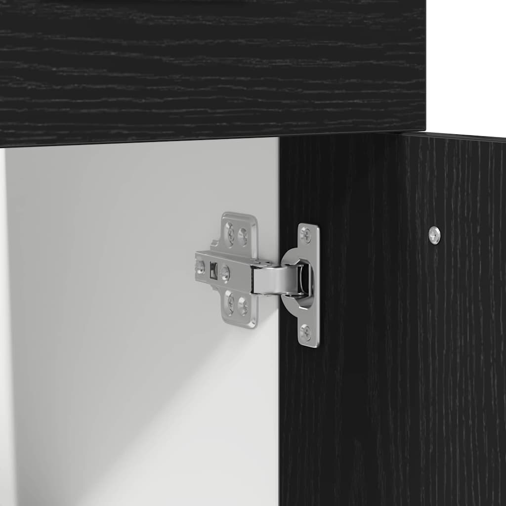 Hanging Cabinet Black Oak 30 x 46 x 81,5 cm Engineered Wood