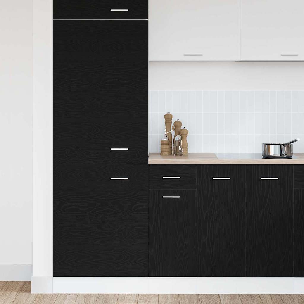 Hanging Cabinet Black Oak 30 x 46 x 81,5 cm Engineered Wood
