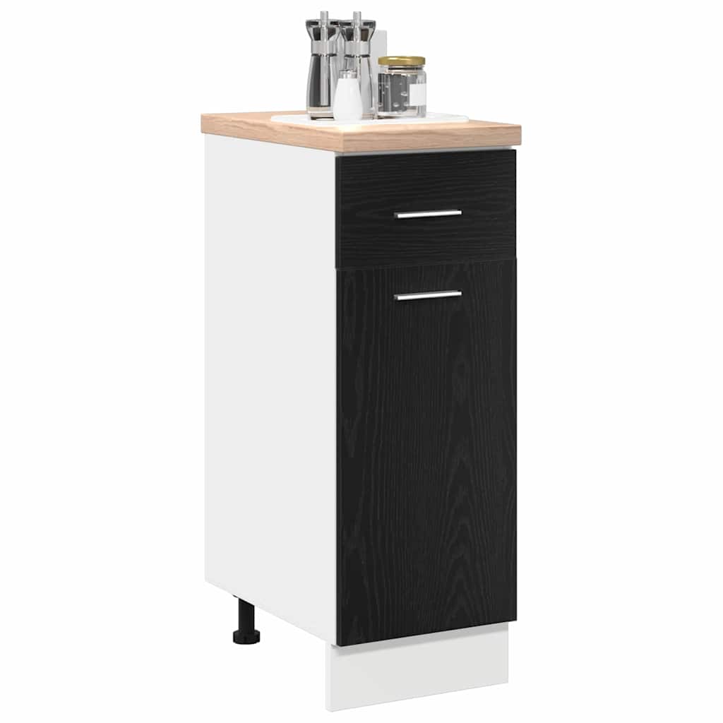 Hanging Cabinet Black Oak 30 x 46 x 81,5 cm Engineered Wood