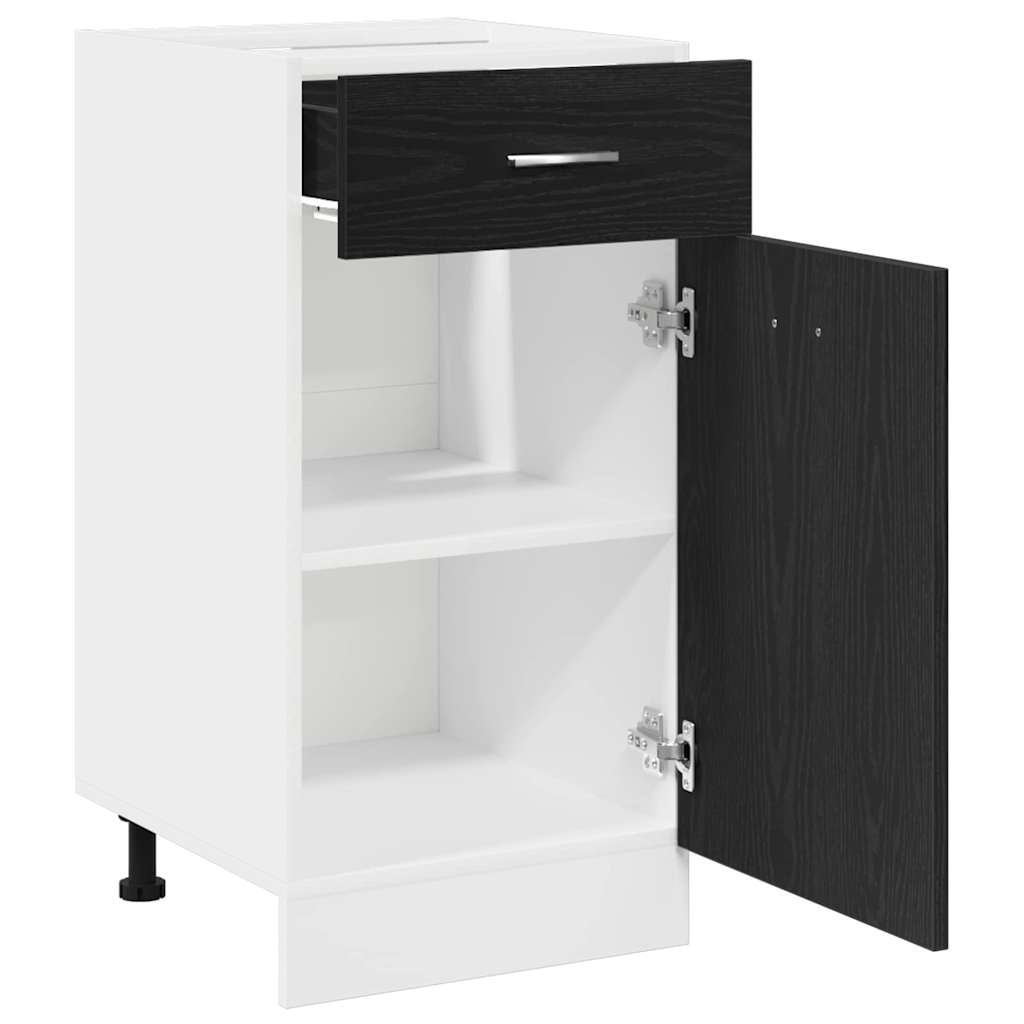 Hanging Cabinet Black Oak 40 x 46 x 81,5 cm Engineered Wood