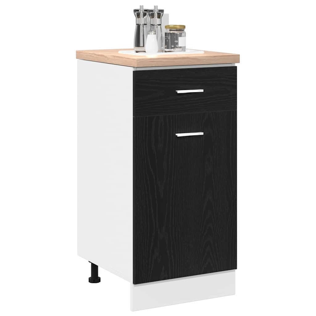Hanging Cabinet Black Oak 40 x 46 x 81,5 cm Engineered Wood