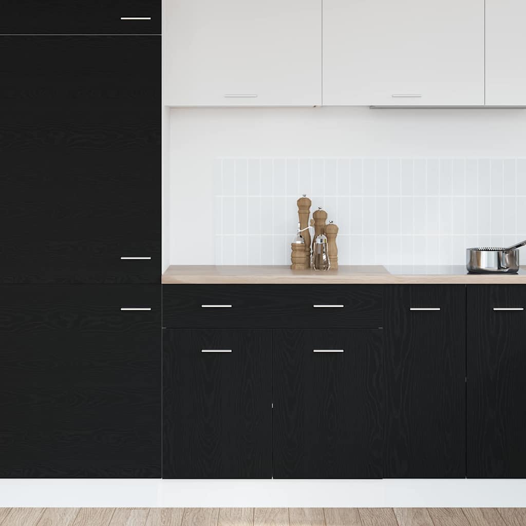 Hanging Cabinet Black Oak 80 x 31 x 81.5 cm Engineered Wood