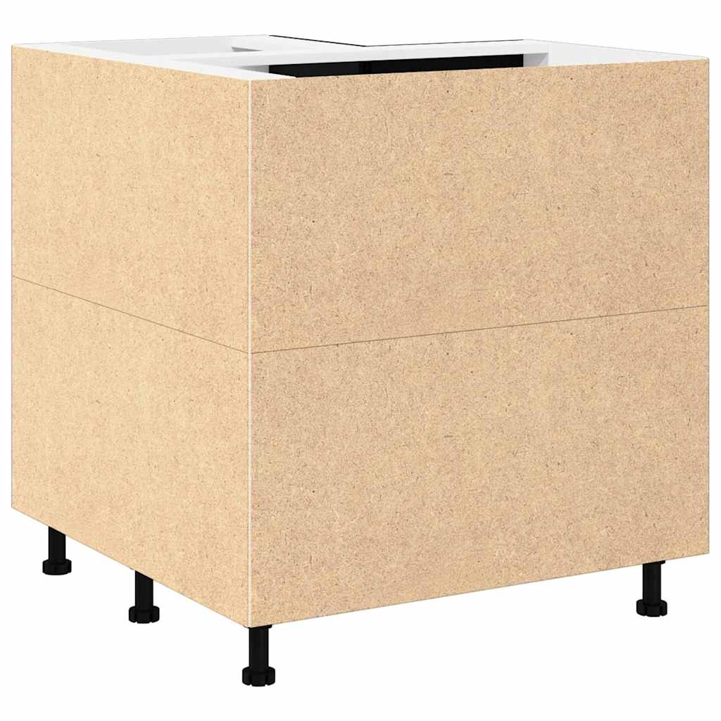 Hanging Cabinet Black Oak 75,5 x 75,5 x 80,5 cm Engineered Wood