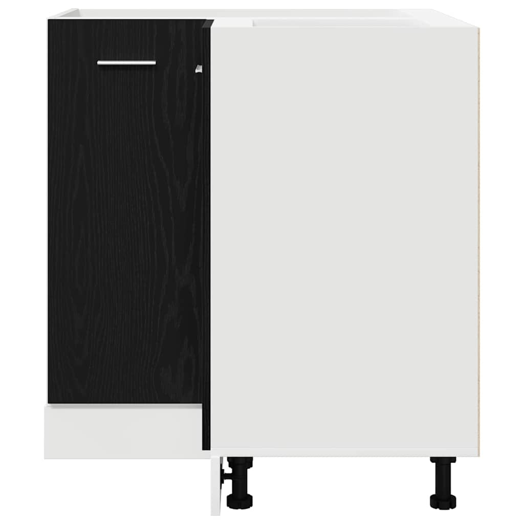 Hanging Cabinet Black Oak 75,5 x 75,5 x 80,5 cm Engineered Wood