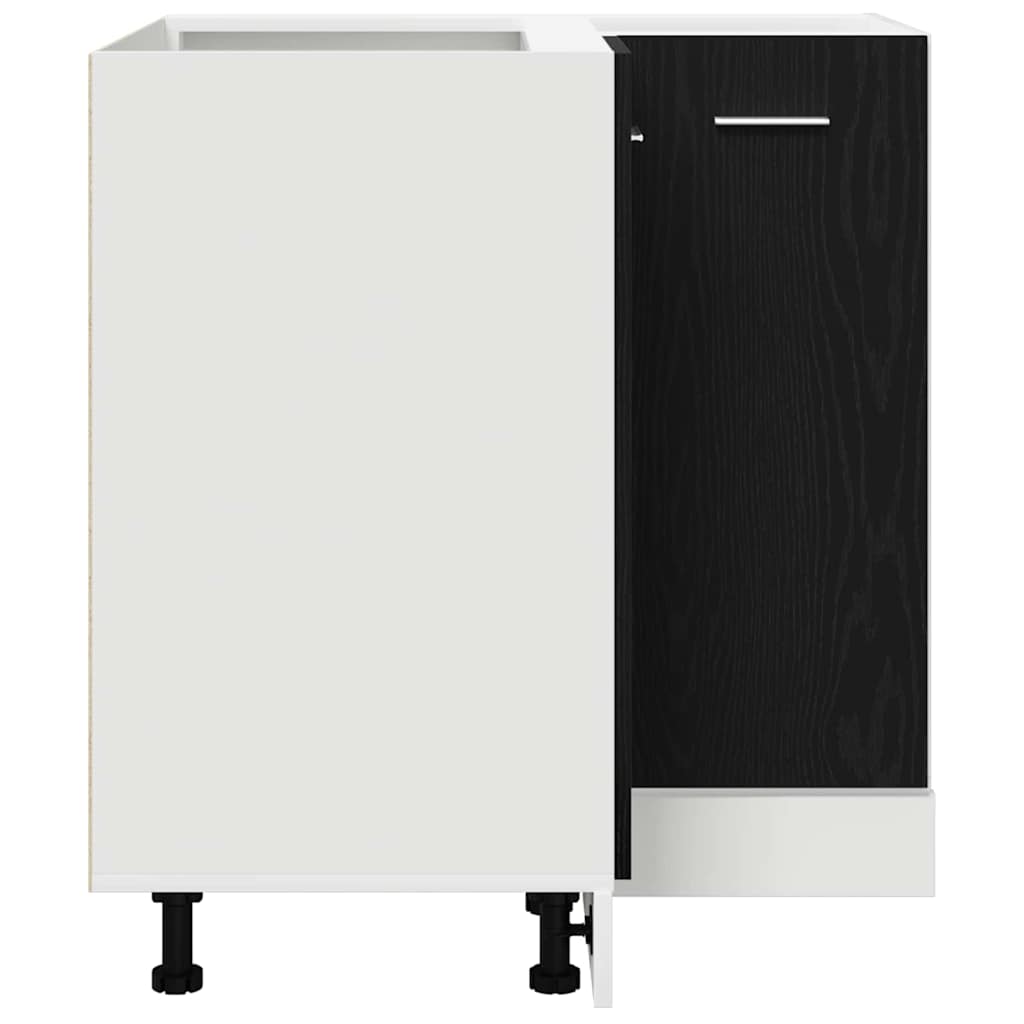 Hanging Cabinet Black Oak 75,5 x 75,5 x 80,5 cm Engineered Wood