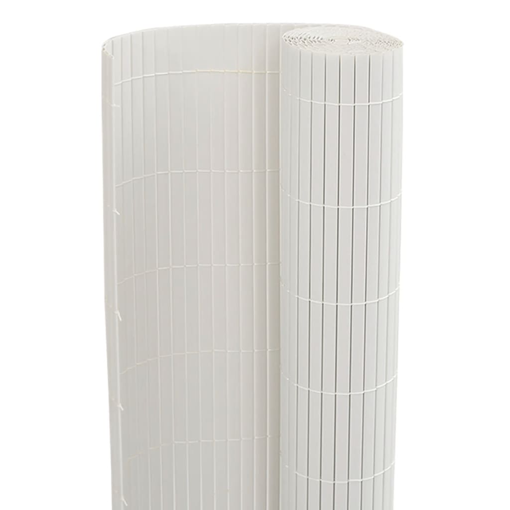Garden Fence Double-Sided White 1.8x3 m PVC