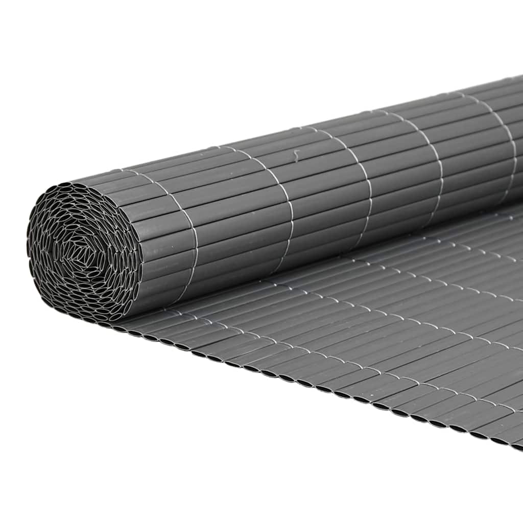 Garden Fence Double-Sided Grey 1.8x3 m PVC