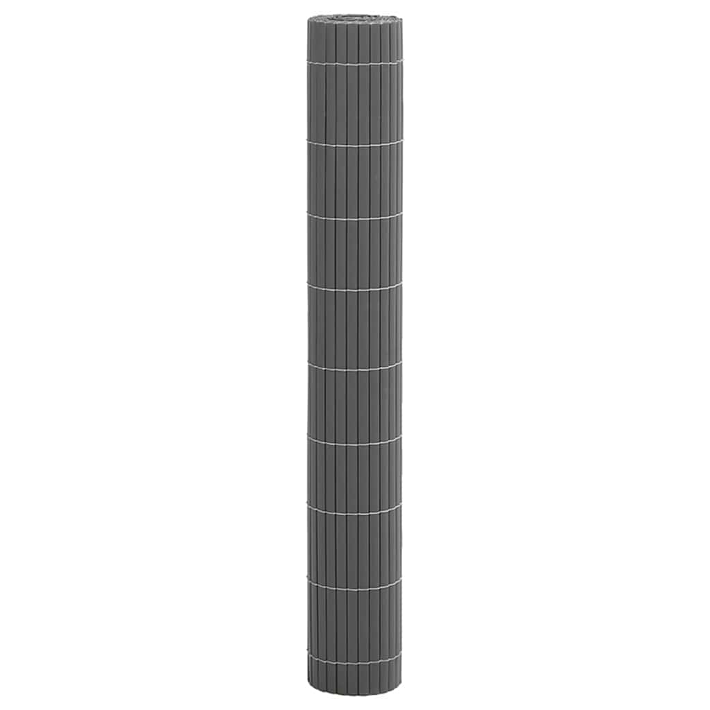 Garden Fence Double-Sided Grey 1.8x3 m PVC