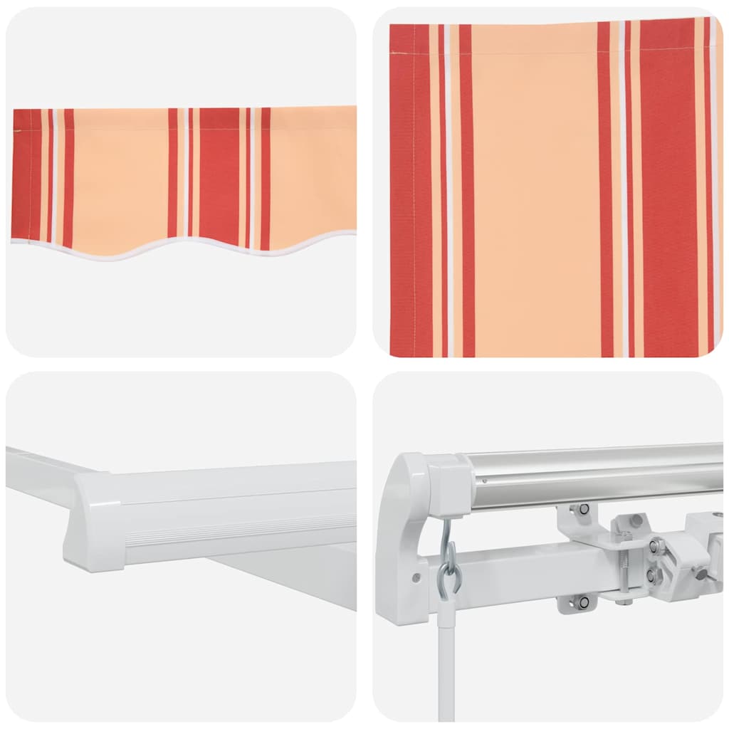 Retractable Awning Yellow and Orange 300 x 250 cm