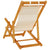 Beach Chair 2 pcs Brown 61.5 x 123 x 82cm Solid Acacia wood