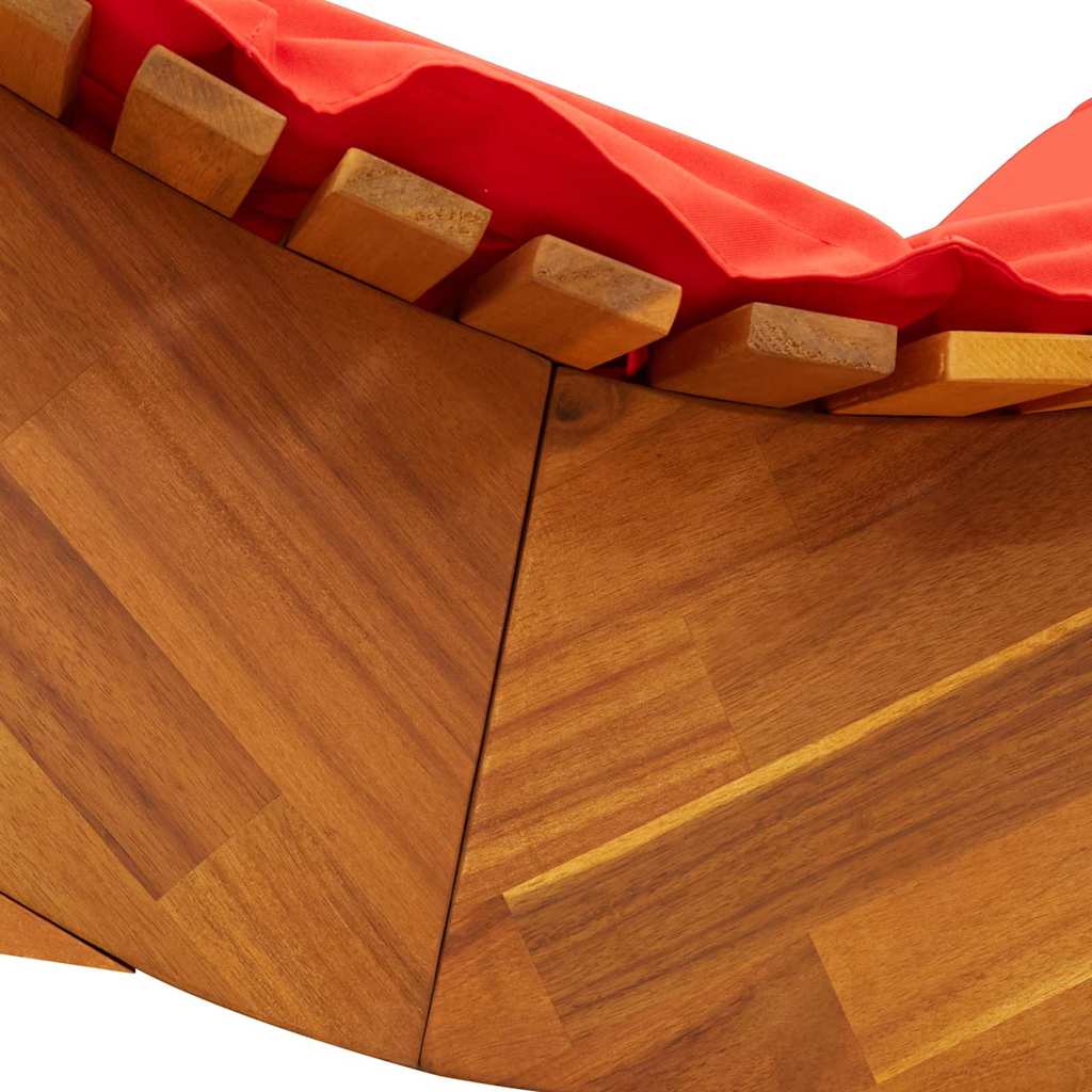 Sun Lounger 2 pcs Brown 60 x 154 x 74cm Solid Acacia wood