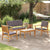 Garden Sofa Set 4 pcs Brown 75 x 45 x 38cm Solid Acacia wood