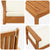 Garden Sofa Set 3 pcs Brown 75 x 45 x 38cm Solid Acacia wood