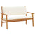 Garden Sofa Set 3 pcs Brown 75 x 45 x 38cm Solid Acacia wood