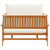 Garden Sofa Set 3 pcs Brown 75 x 45 x 38cm Solid Acacia wood