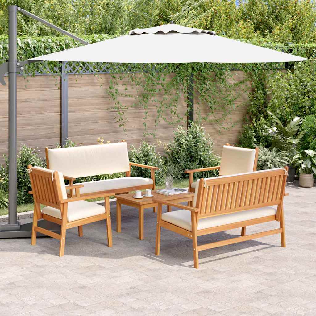 Garden Sofa Set 5 pcs Brown 75 x 45 x 38cm Solid Acacia wood