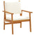 Garden Sofa Set 5 pcs Brown 75 x 45 x 38cm Solid Acacia wood