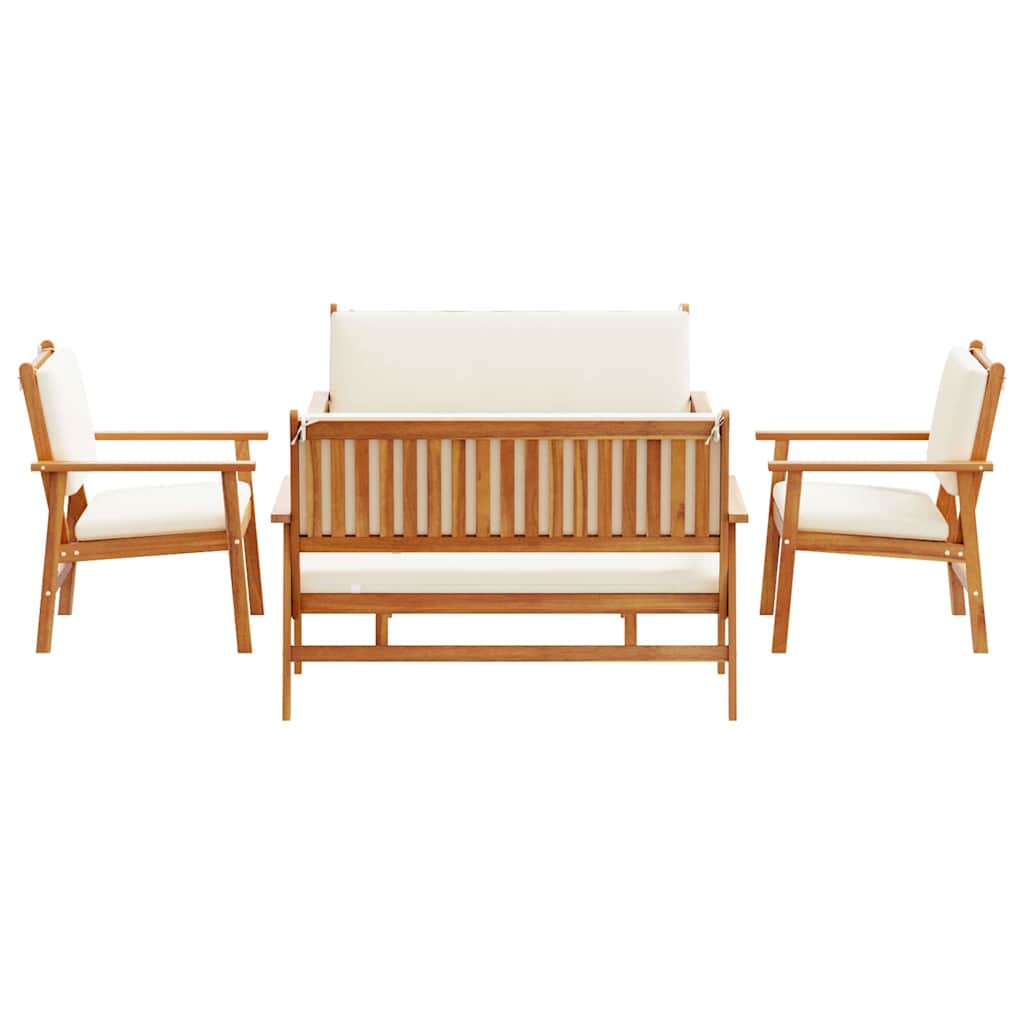 Garden Sofa Set 5 pcs Brown 75 x 45 x 38cm Solid Acacia wood