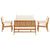 Garden Sofa Set 5 pcs Brown 75 x 45 x 38cm Solid Acacia wood