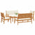 Garden Sofa Set 5 pcs Brown 75 x 45 x 38cm Solid Acacia wood