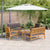 Garden Sofa Set 5 pcs Brown 75 x 45 x 38cm Solid Acacia wood