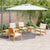 Garden Sofa Set 6 pcs Brown 45 x 45 x 38cm Solid Acacia wood